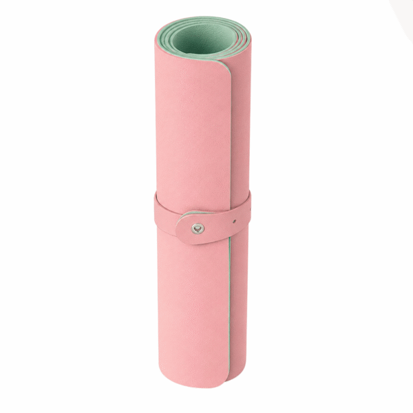 Deflecto Double-Sided Faux Leather Desk Mat - Pink/Green