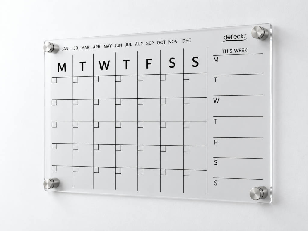 Deflecto A4 Wall Planner – Fixed Mount